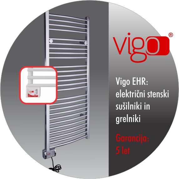 električni kopalniški radiator Vigo z garancijo